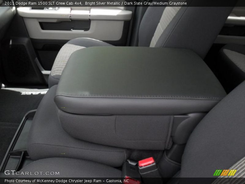 Bright Silver Metallic / Dark Slate Gray/Medium Graystone 2011 Dodge Ram 1500 SLT Crew Cab 4x4