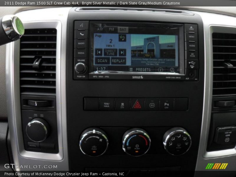 Bright Silver Metallic / Dark Slate Gray/Medium Graystone 2011 Dodge Ram 1500 SLT Crew Cab 4x4