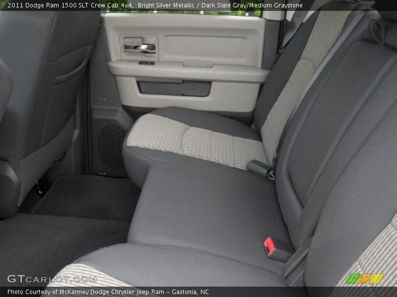 Bright Silver Metallic / Dark Slate Gray/Medium Graystone 2011 Dodge Ram 1500 SLT Crew Cab 4x4