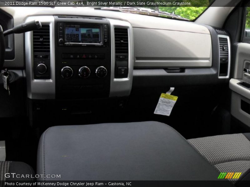 Bright Silver Metallic / Dark Slate Gray/Medium Graystone 2011 Dodge Ram 1500 SLT Crew Cab 4x4