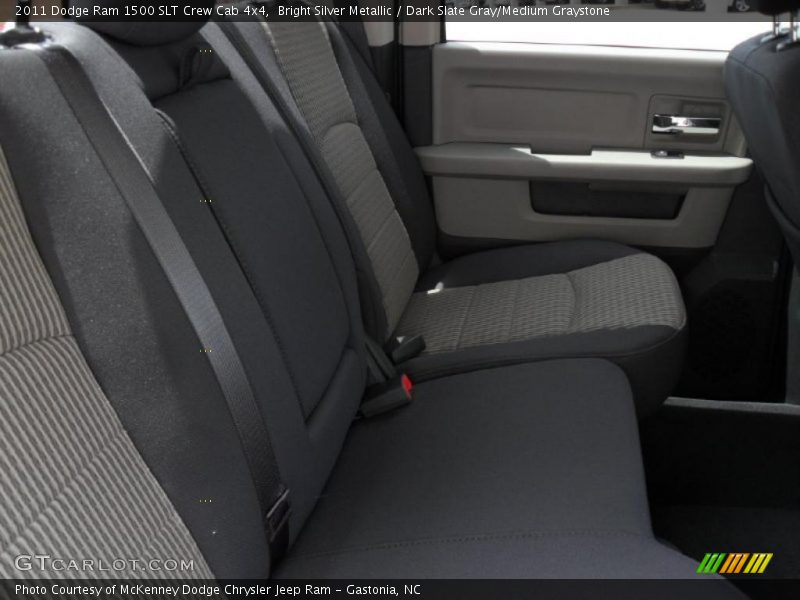 Bright Silver Metallic / Dark Slate Gray/Medium Graystone 2011 Dodge Ram 1500 SLT Crew Cab 4x4