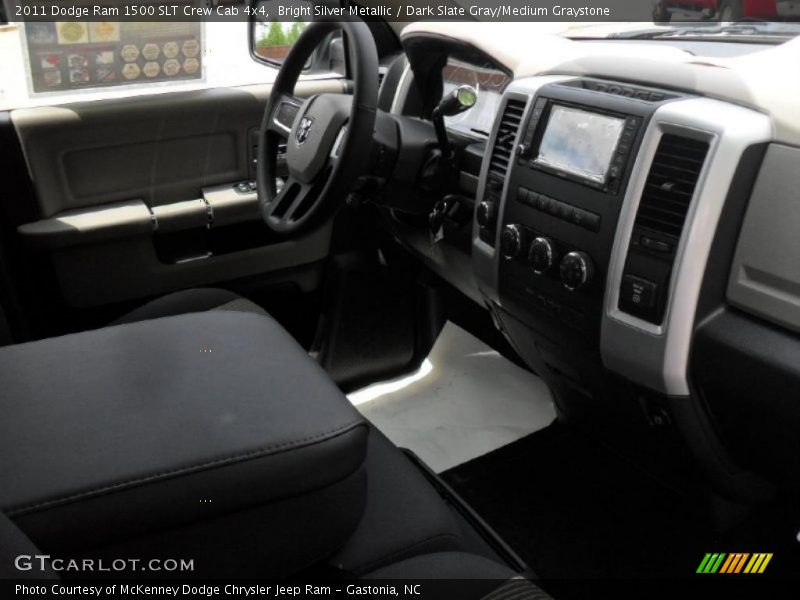 Bright Silver Metallic / Dark Slate Gray/Medium Graystone 2011 Dodge Ram 1500 SLT Crew Cab 4x4