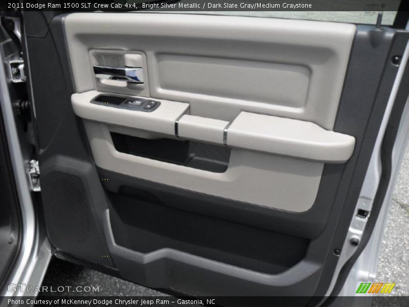 Bright Silver Metallic / Dark Slate Gray/Medium Graystone 2011 Dodge Ram 1500 SLT Crew Cab 4x4