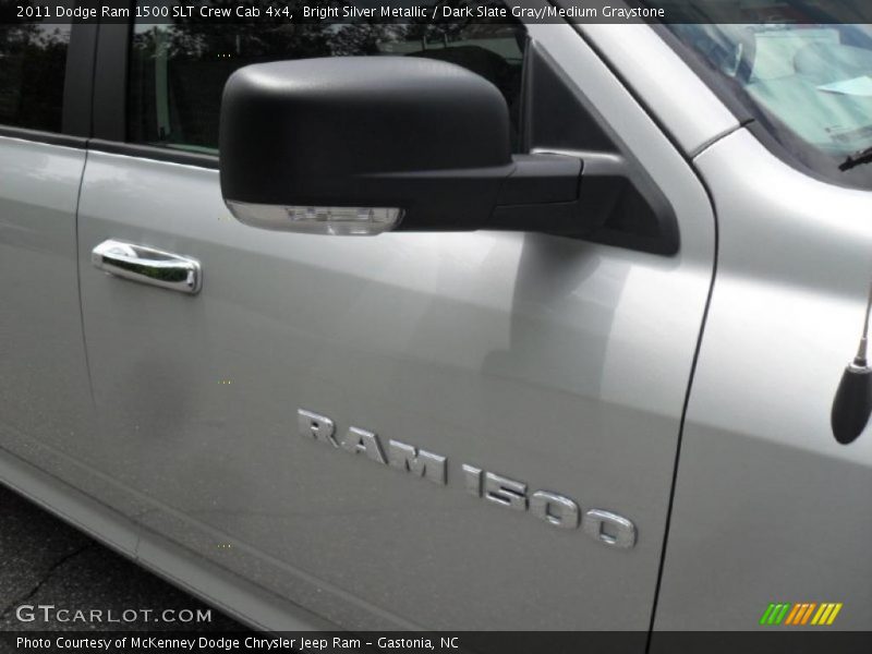 Bright Silver Metallic / Dark Slate Gray/Medium Graystone 2011 Dodge Ram 1500 SLT Crew Cab 4x4