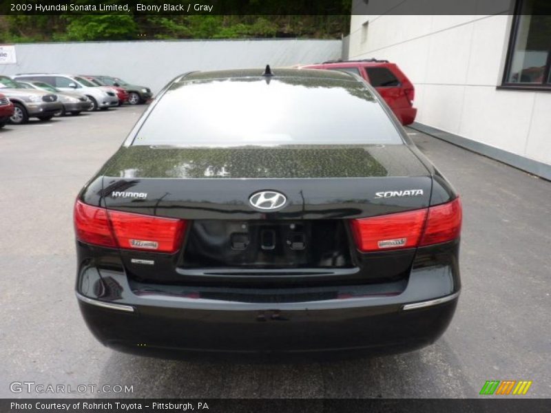 Ebony Black / Gray 2009 Hyundai Sonata Limited