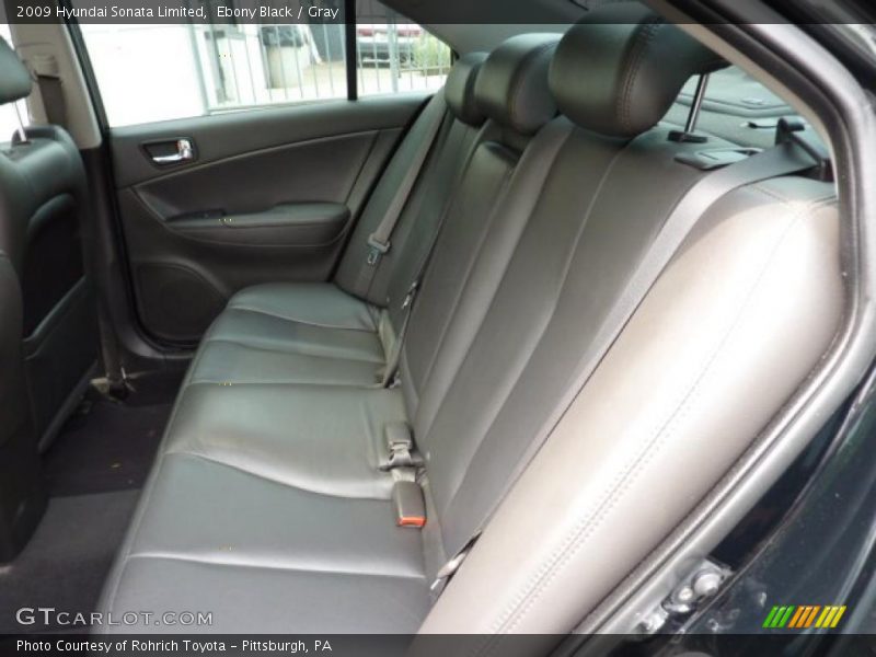 Ebony Black / Gray 2009 Hyundai Sonata Limited
