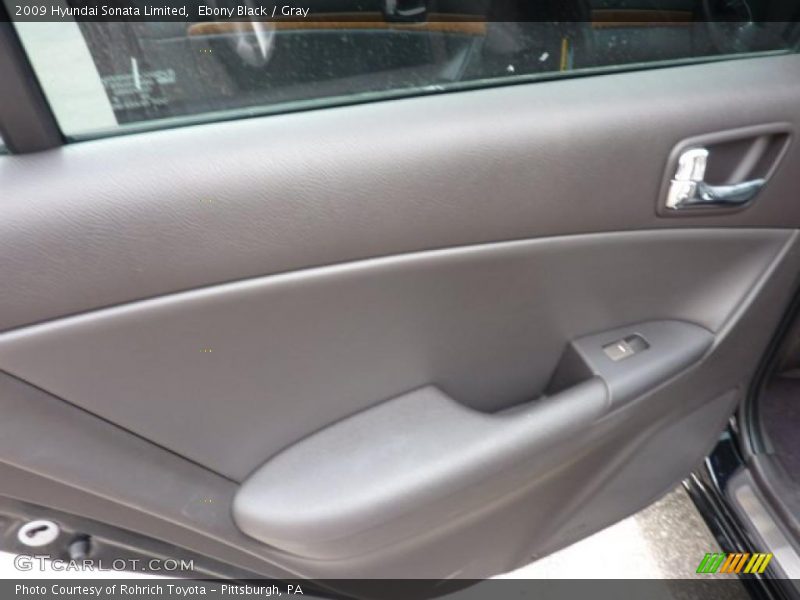 Ebony Black / Gray 2009 Hyundai Sonata Limited