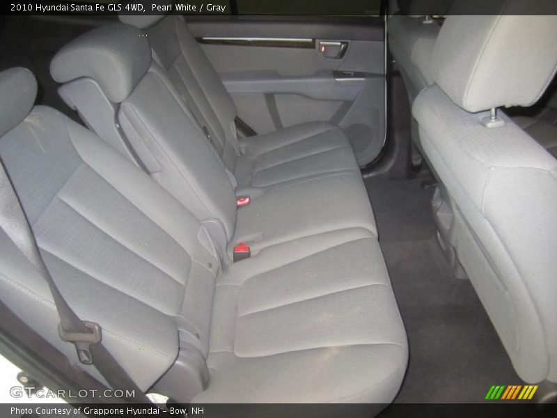 Pearl White / Gray 2010 Hyundai Santa Fe GLS 4WD