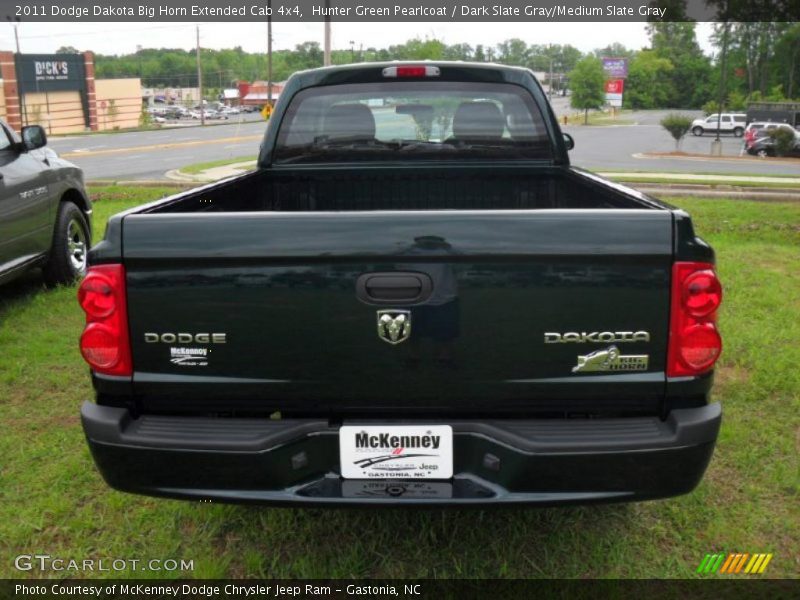 Hunter Green Pearlcoat / Dark Slate Gray/Medium Slate Gray 2011 Dodge Dakota Big Horn Extended Cab 4x4