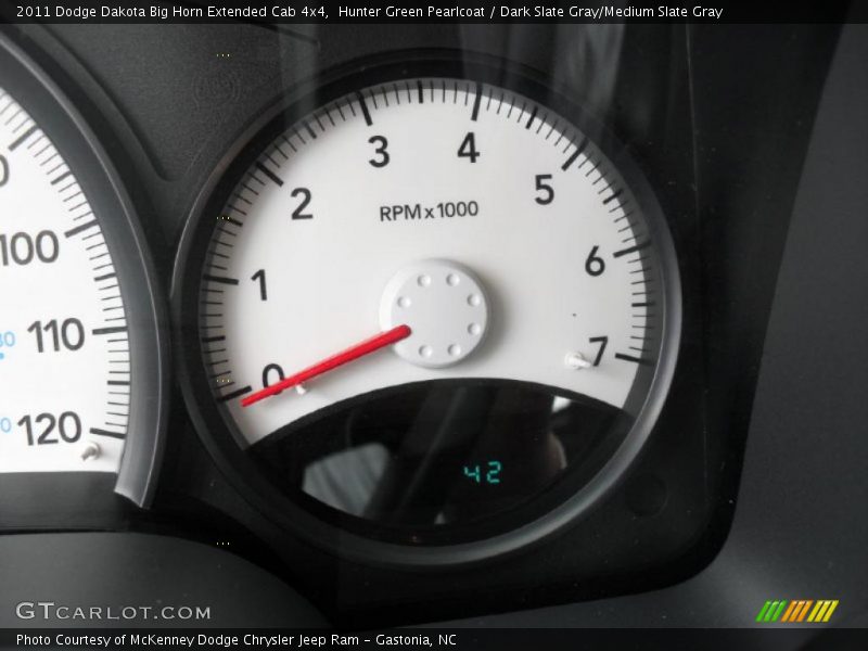 Hunter Green Pearlcoat / Dark Slate Gray/Medium Slate Gray 2011 Dodge Dakota Big Horn Extended Cab 4x4