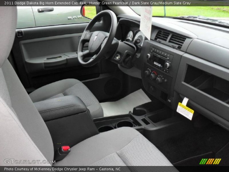 Hunter Green Pearlcoat / Dark Slate Gray/Medium Slate Gray 2011 Dodge Dakota Big Horn Extended Cab 4x4