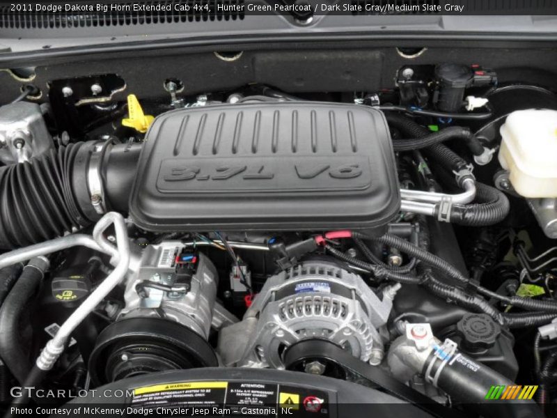  2011 Dakota Big Horn Extended Cab 4x4 Engine - 3.7 Liter SOHC 12-Valve Magnum V6