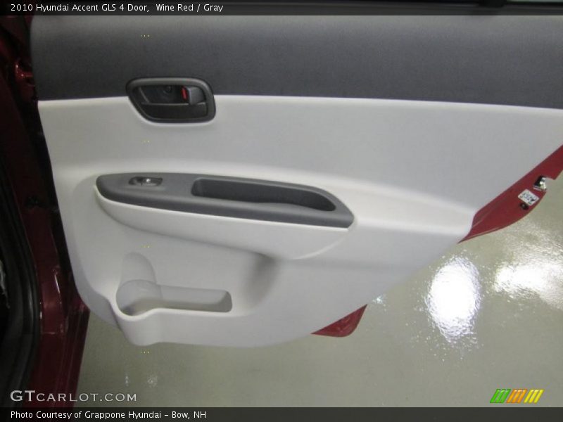 Wine Red / Gray 2010 Hyundai Accent GLS 4 Door
