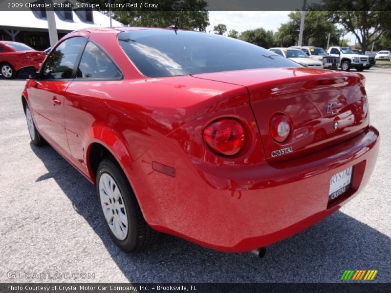 Victory Red / Gray 2009 Chevrolet Cobalt LS Coupe