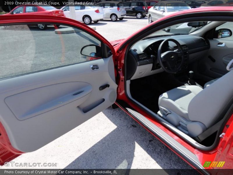 Victory Red / Gray 2009 Chevrolet Cobalt LS Coupe