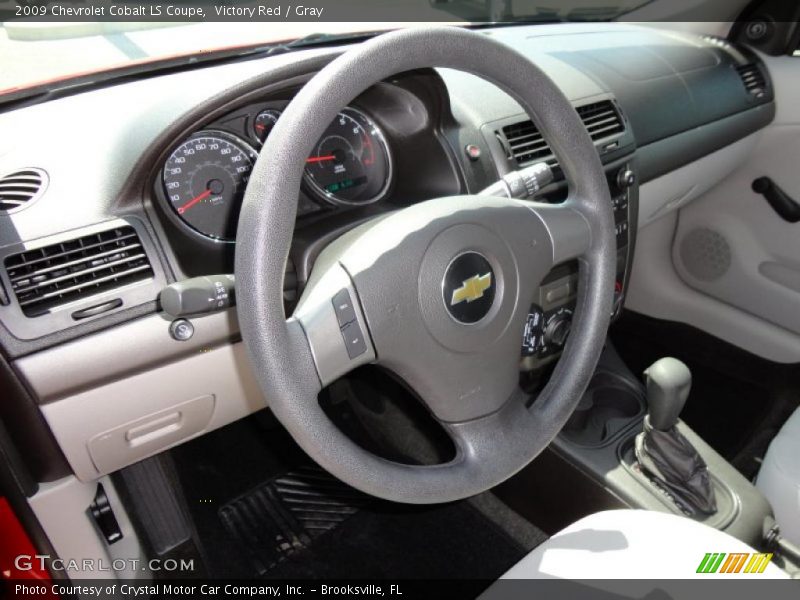 Victory Red / Gray 2009 Chevrolet Cobalt LS Coupe