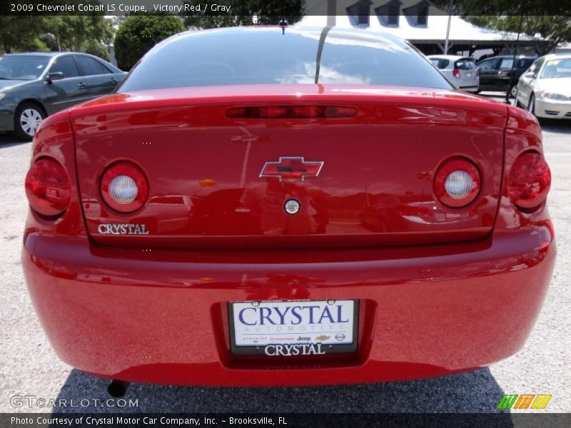 Victory Red / Gray 2009 Chevrolet Cobalt LS Coupe