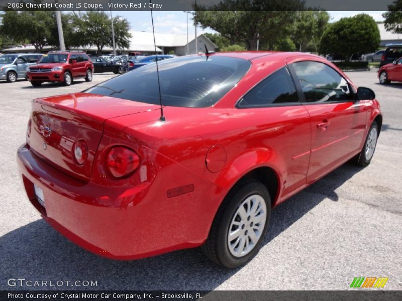 Victory Red / Gray 2009 Chevrolet Cobalt LS Coupe