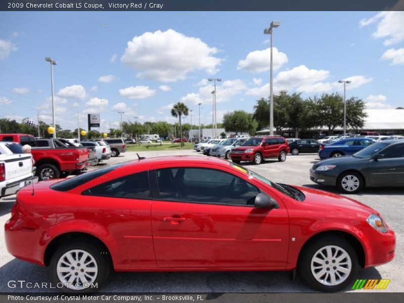 Victory Red / Gray 2009 Chevrolet Cobalt LS Coupe