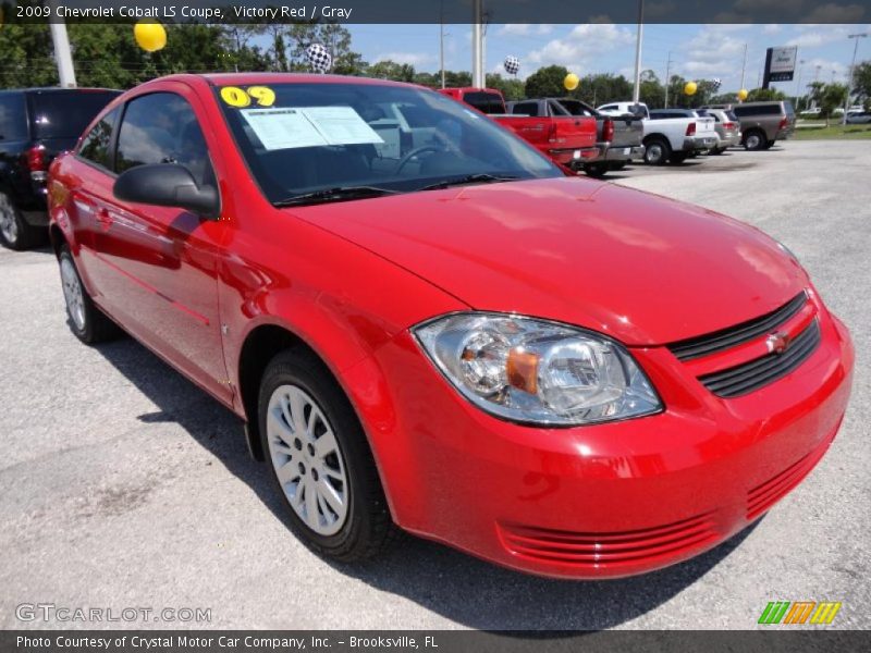 Victory Red / Gray 2009 Chevrolet Cobalt LS Coupe