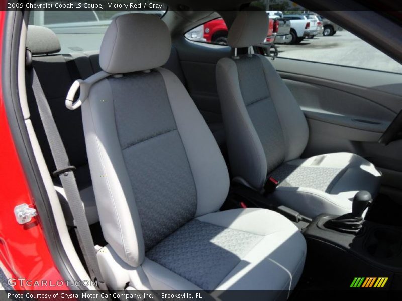 Victory Red / Gray 2009 Chevrolet Cobalt LS Coupe
