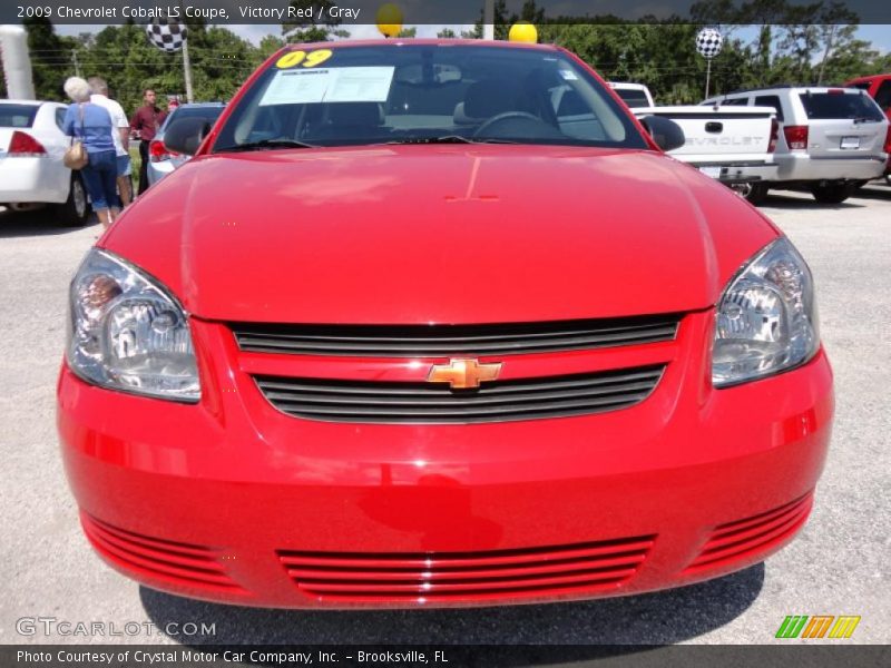 Victory Red / Gray 2009 Chevrolet Cobalt LS Coupe