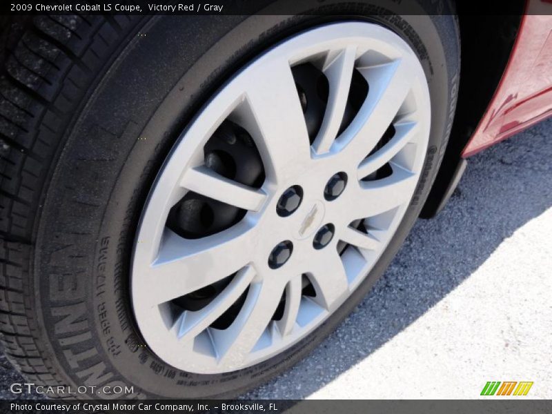 Victory Red / Gray 2009 Chevrolet Cobalt LS Coupe