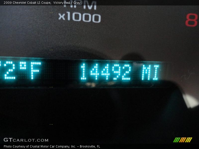 Victory Red / Gray 2009 Chevrolet Cobalt LS Coupe