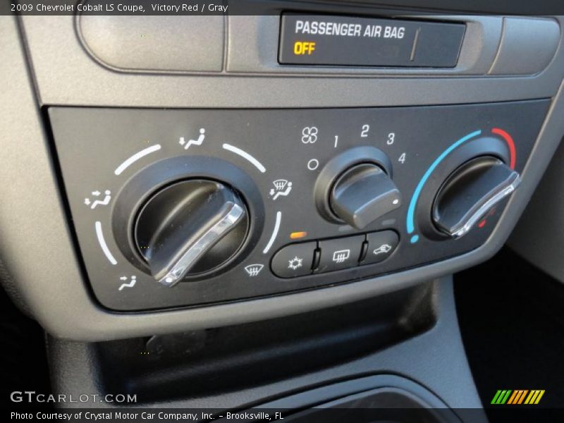 Victory Red / Gray 2009 Chevrolet Cobalt LS Coupe