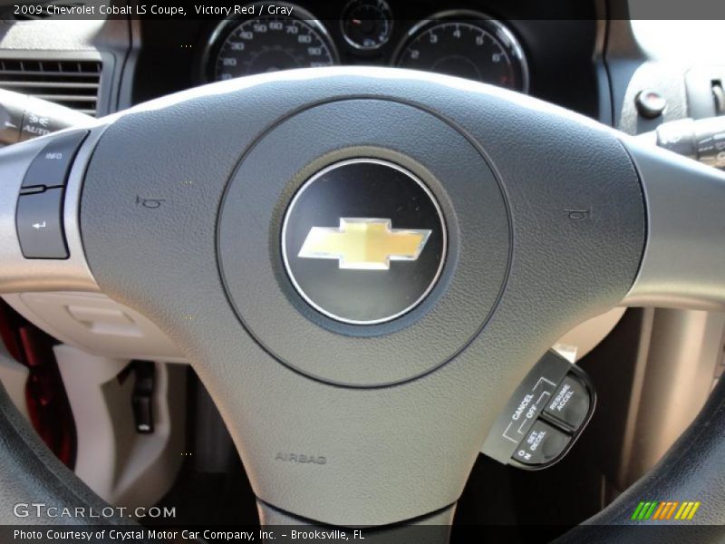 Victory Red / Gray 2009 Chevrolet Cobalt LS Coupe