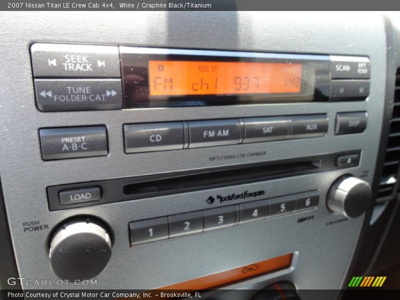 White / Graphite Black/Titanium 2007 Nissan Titan LE Crew Cab 4x4