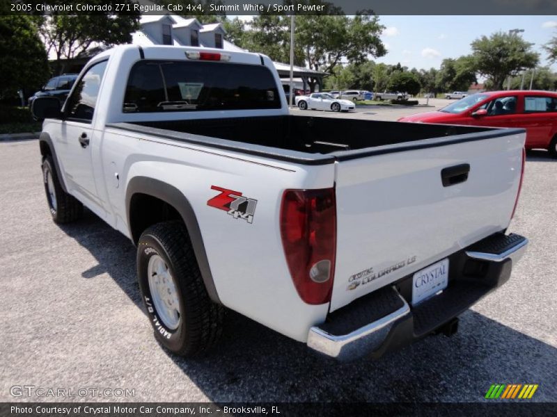 Summit White / Sport Pewter 2005 Chevrolet Colorado Z71 Regular Cab 4x4