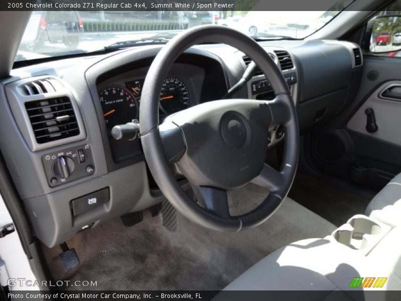 Summit White / Sport Pewter 2005 Chevrolet Colorado Z71 Regular Cab 4x4