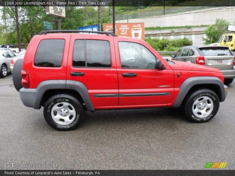 Flame Red / Dark Slate Gray 2004 Jeep Liberty Sport 4x4
