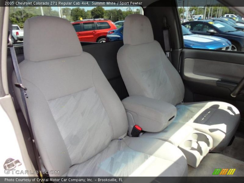 Summit White / Sport Pewter 2005 Chevrolet Colorado Z71 Regular Cab 4x4