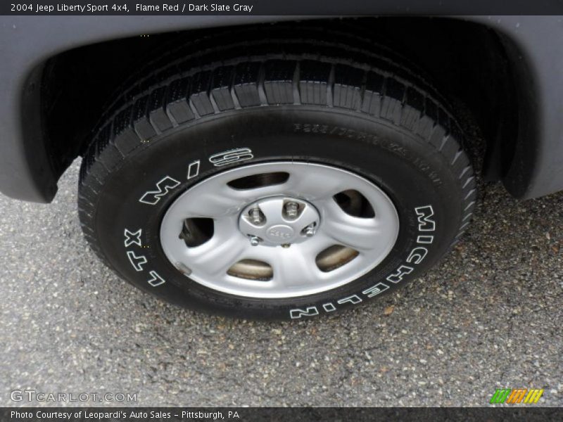 Flame Red / Dark Slate Gray 2004 Jeep Liberty Sport 4x4