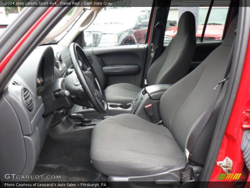 Flame Red / Dark Slate Gray 2004 Jeep Liberty Sport 4x4