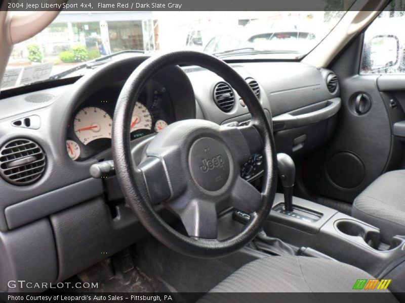 Flame Red / Dark Slate Gray 2004 Jeep Liberty Sport 4x4