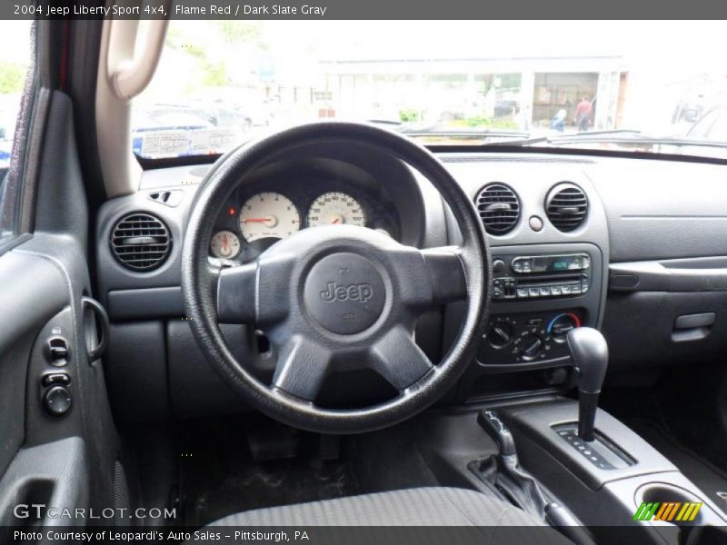 Flame Red / Dark Slate Gray 2004 Jeep Liberty Sport 4x4