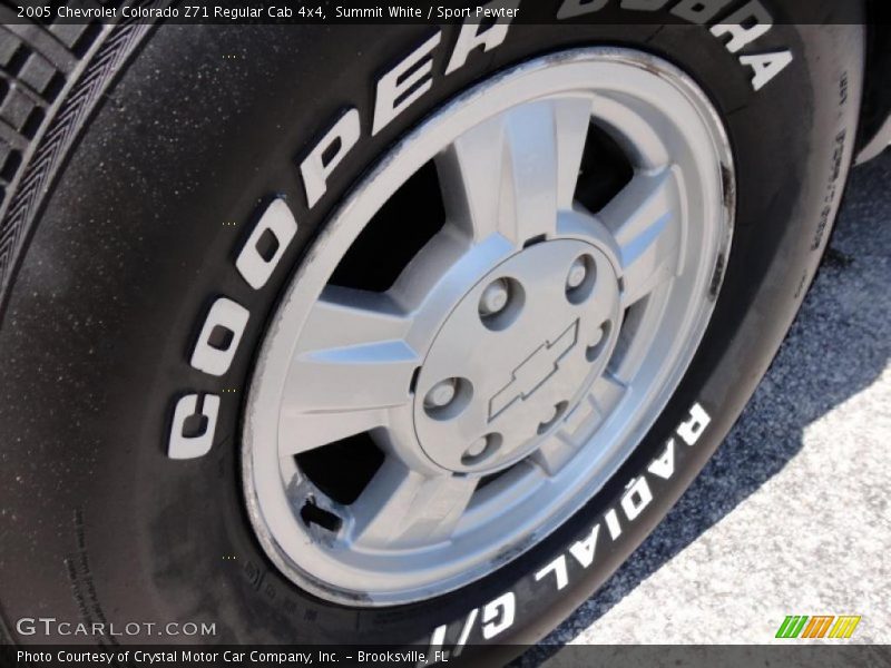 Summit White / Sport Pewter 2005 Chevrolet Colorado Z71 Regular Cab 4x4