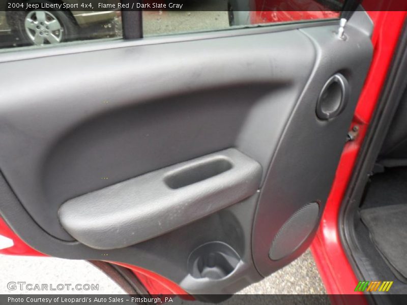 Flame Red / Dark Slate Gray 2004 Jeep Liberty Sport 4x4