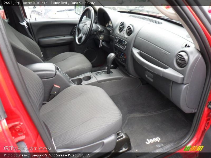 Flame Red / Dark Slate Gray 2004 Jeep Liberty Sport 4x4