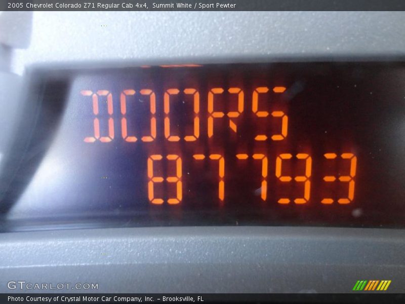 Summit White / Sport Pewter 2005 Chevrolet Colorado Z71 Regular Cab 4x4