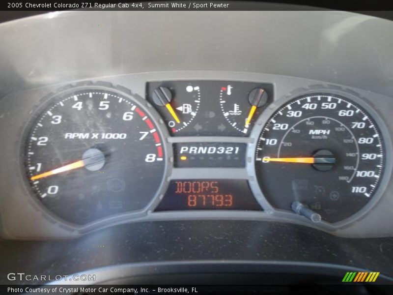 Summit White / Sport Pewter 2005 Chevrolet Colorado Z71 Regular Cab 4x4