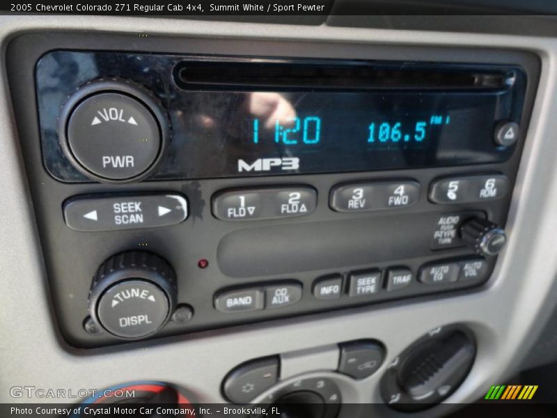 Summit White / Sport Pewter 2005 Chevrolet Colorado Z71 Regular Cab 4x4