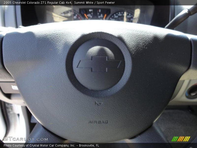 Summit White / Sport Pewter 2005 Chevrolet Colorado Z71 Regular Cab 4x4