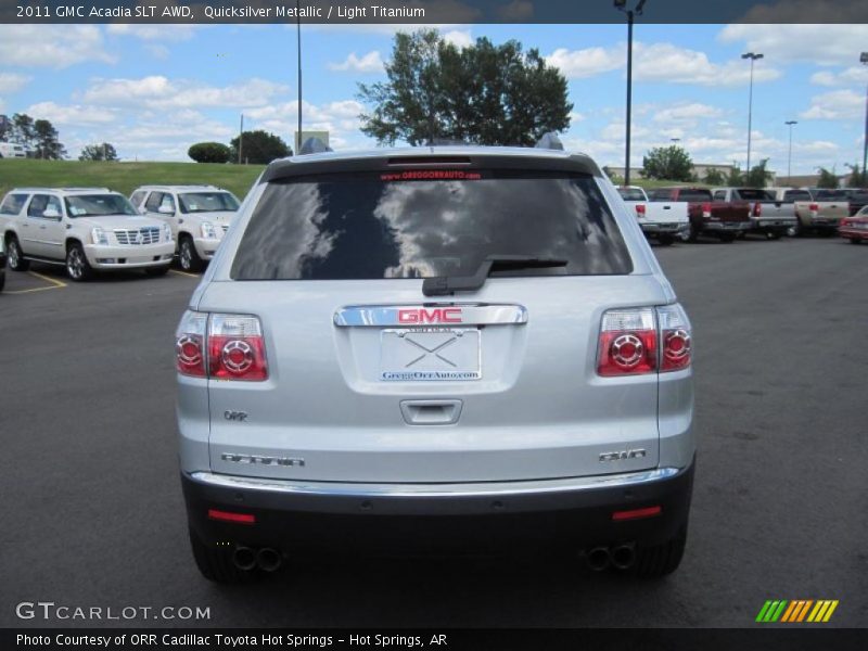 Quicksilver Metallic / Light Titanium 2011 GMC Acadia SLT AWD