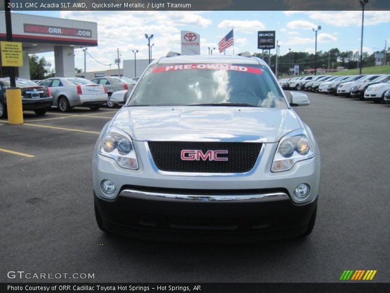 Quicksilver Metallic / Light Titanium 2011 GMC Acadia SLT AWD