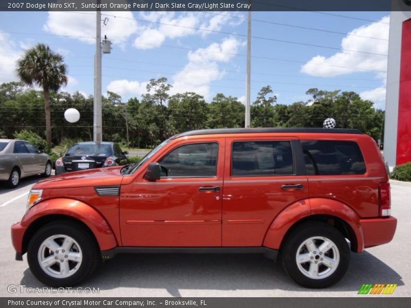 Sunburst Orange Pearl / Dark Slate Gray/Light Slate Gray 2007 Dodge Nitro SXT