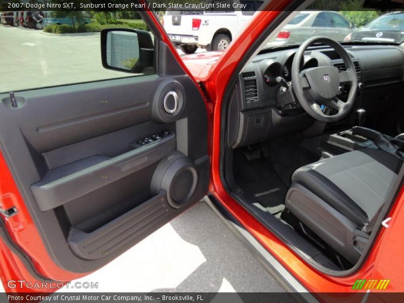 Sunburst Orange Pearl / Dark Slate Gray/Light Slate Gray 2007 Dodge Nitro SXT